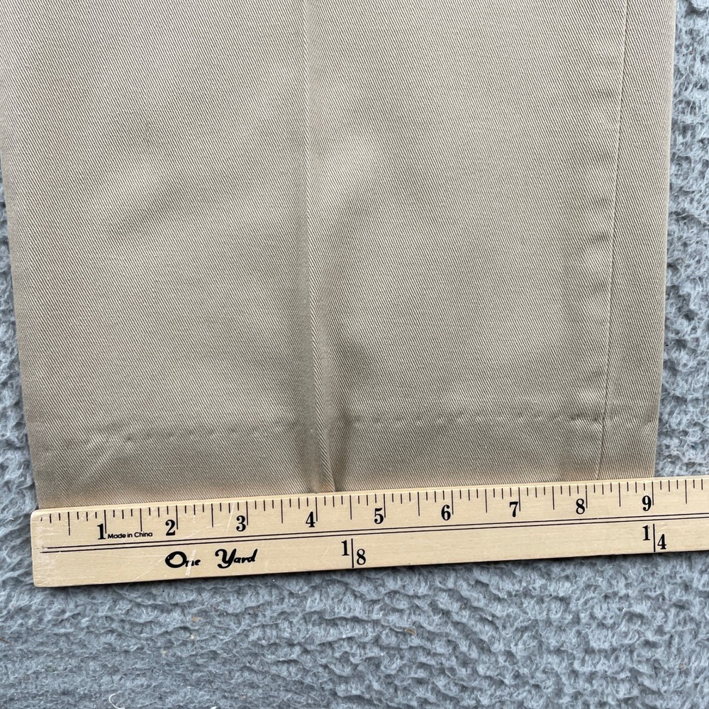 Bills Khakis Pants Mens 40x33 Tan Beige Cotton Twill Straight Leg USA Flat - Picture 6 of 10